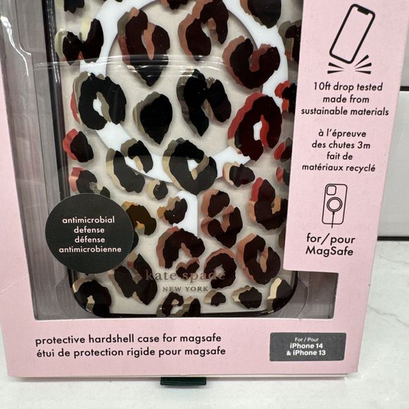 Kate Spade new York Apple iPhone 14/iPhone 13 Protective Hardshell Case with - Picture 2 of 3
